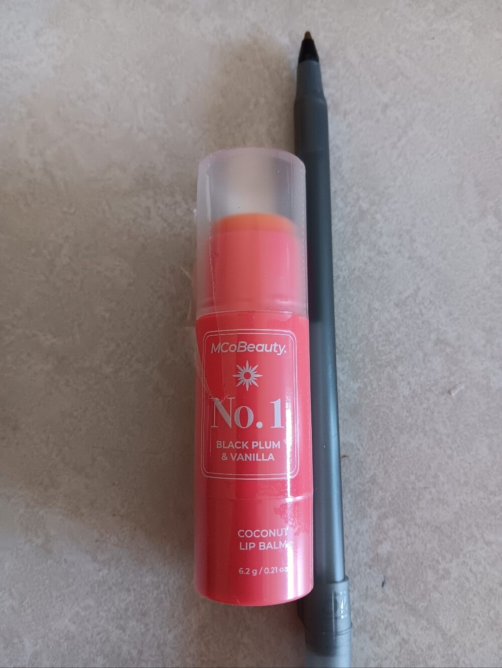 MCo Beauty No.1 Coconut Lip Balm — Pink (Black Plum & Vanilla)